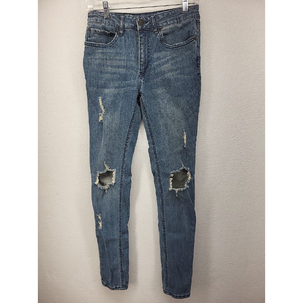 Original Use Womens Jeans Blue 28 Denim Stretch Skinny Destroyed Ladies Pants